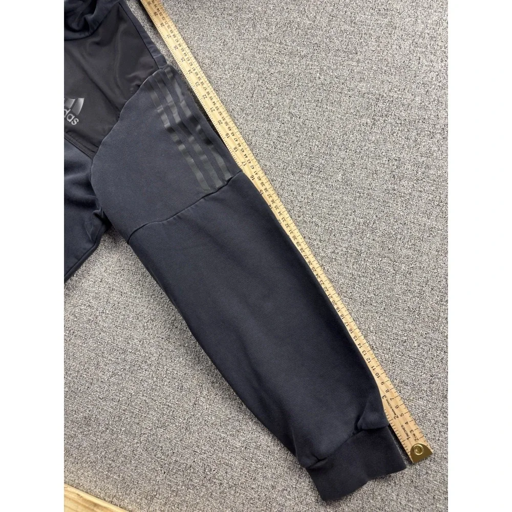 Adidas Utility Performance Hoodie Men's XL Black Cord Lock Kangaroo Pouch